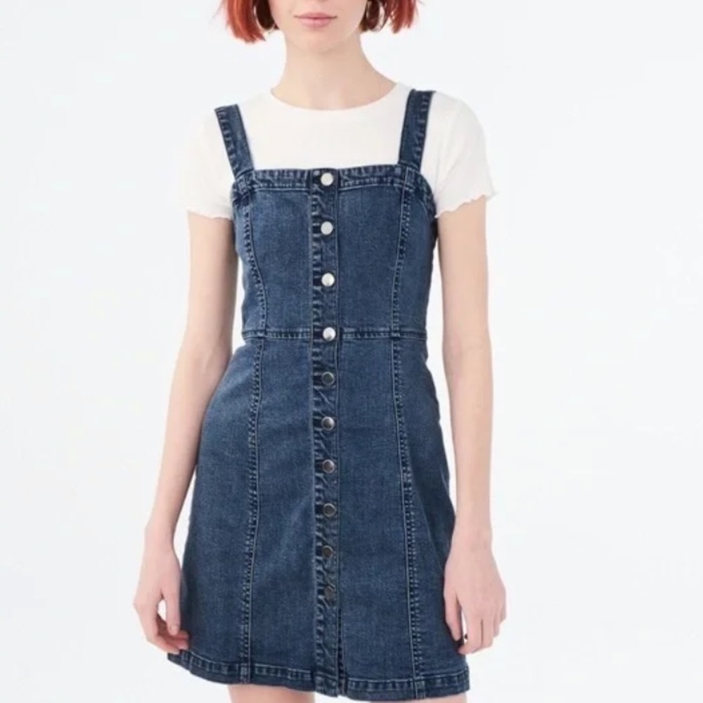 Aeropostale Bodycon Denim Dress with Buttons Size M